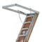 Louisville Attic Ladder, Aluminum, 375 lb Load Capacity AL2540MG - alternate 2